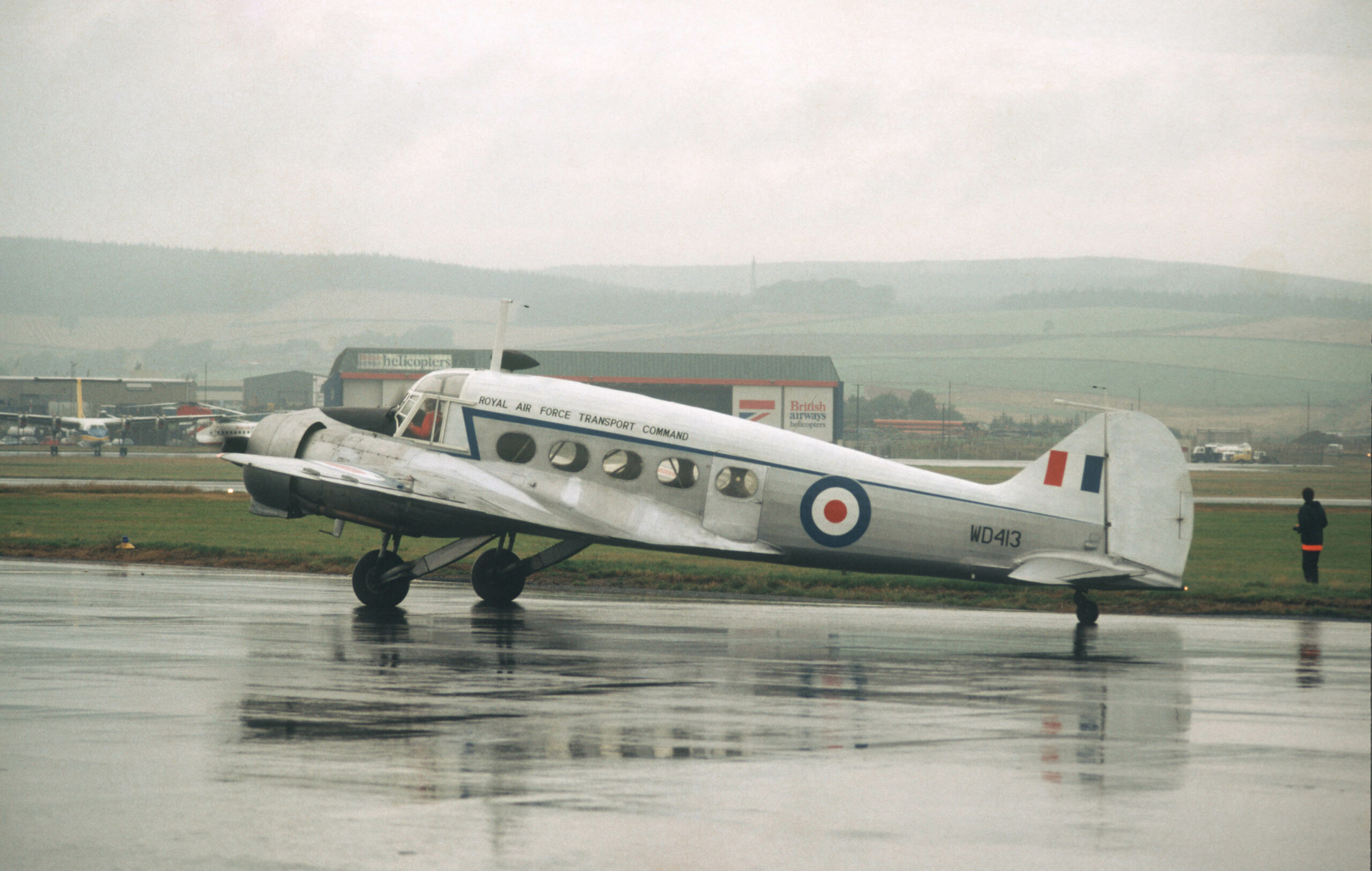 Avro Anson WD413 at Aberdeen Airport