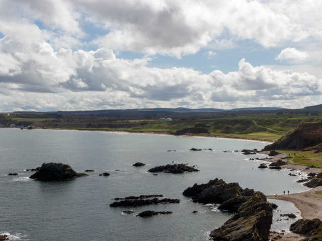 Looking Towards Cullen Beach from Cliff Tops