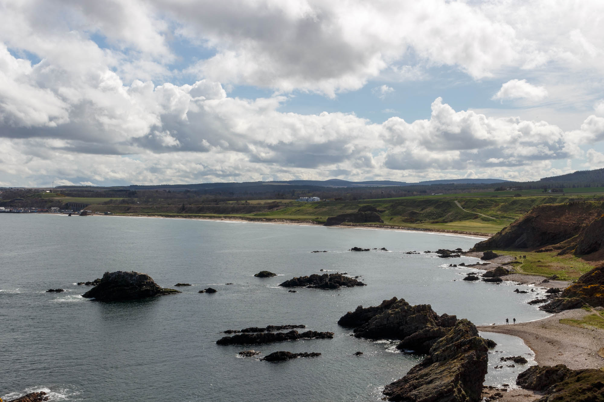 Looking Towards Cullen Beach from Cliff Tops