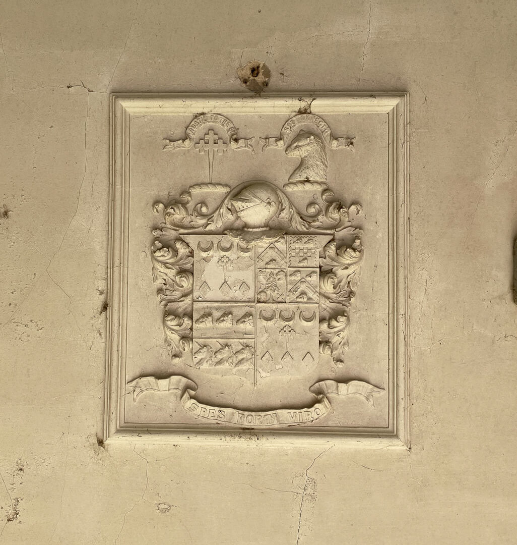 Leith Family Coat-of-Arms on the Ceiling at the North Lodge, Fyvie